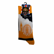 London Socks Orange & Blue