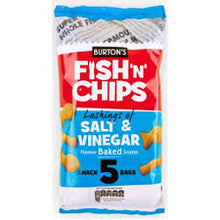 Burton's Fish "n" Chips Salt and Vinegar 5 packs