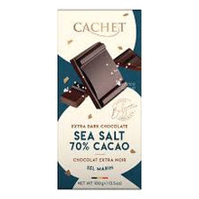 Cachet Extra Dark Chocolate Sea Salt 70% 100g