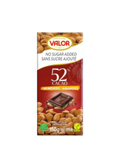 Valor No Sugar Added Dark Chocolate with Almonds – 150 g