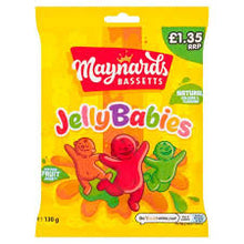 Maynards Bassetts Jelly Babies Bag 130g