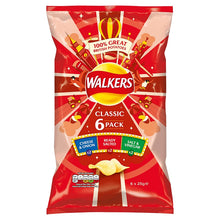 WALKERS CRISPS VARIETY 6 PACK