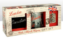 Red London Montage Socks, Mug and Keychain