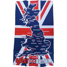 Great Britain Map Tea Towel