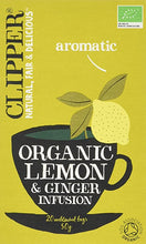 CLIPPER ORGANIC LEMON & GINGER 50G