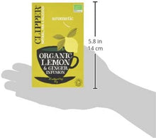 CLIPPER ORGANIC LEMON & GINGER 50G