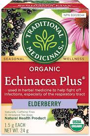 Traditional Medicinals Echinacea Plus Elderberry 16 Tea Bags