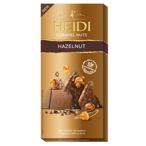 Milk Chocolate Bar with Caramel & Hazelnuts – 80g