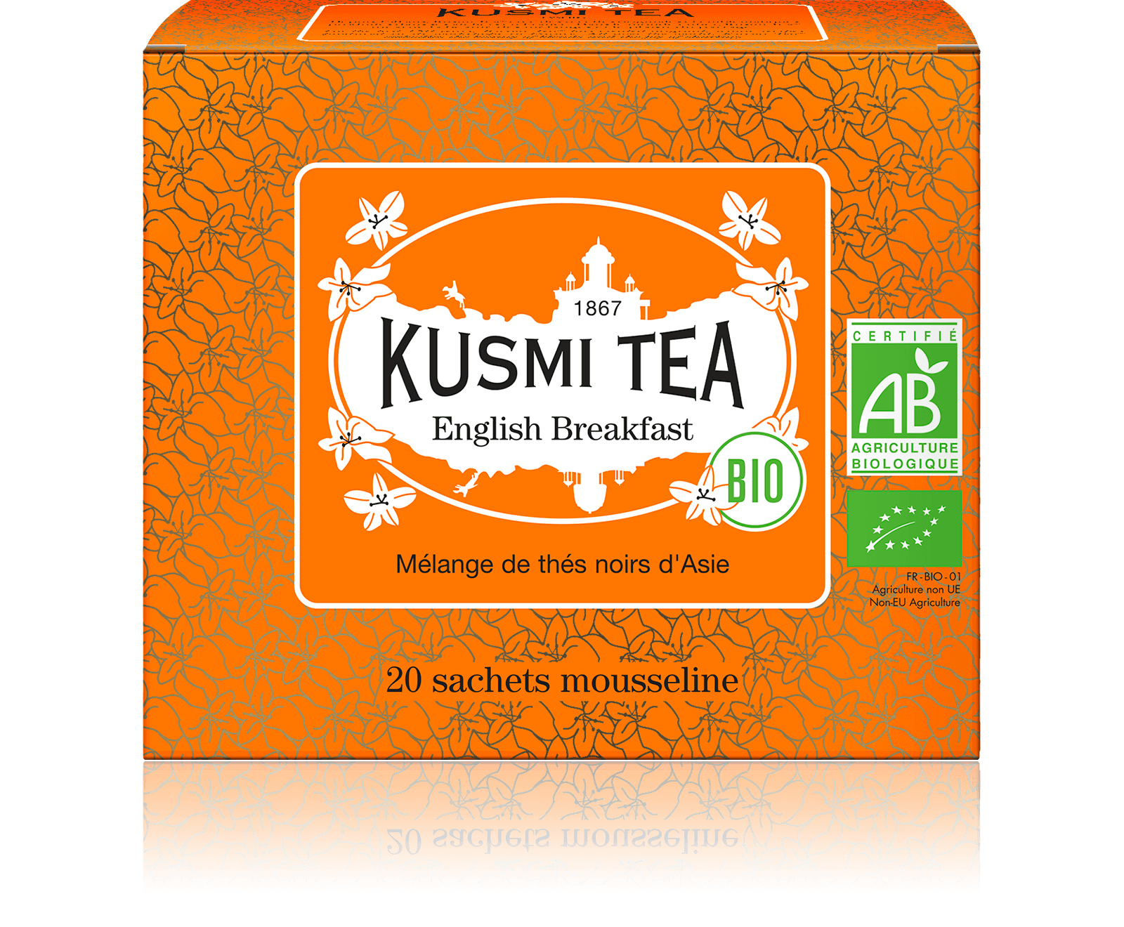 Kusmi Tea, English Breakfast, Organic-Box of 20 Bags (40g)