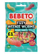 Bebeto Fizzy Weenie Worms 150g