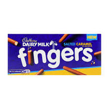 CADBURY SALTED CARAMEL FINGERS 114G