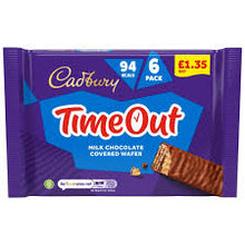 Cadburys Timeout Milk Chocololate 6pk