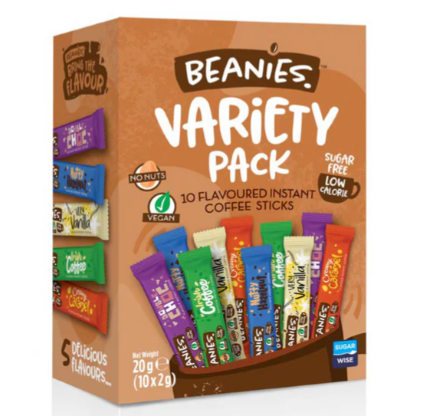 Beanies Variety Pack Freeze Dried Coffee 10 sticks