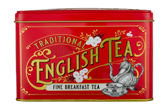 English Breakfast Tea Red Tin  40 Teabags