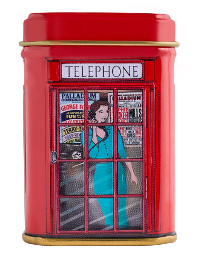 Telephone Box Mini Tin – English Breakfast Tea 25g
