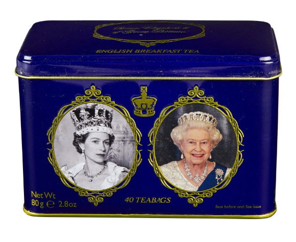 茶 Queen Elizabeth II-English Breakfast Tea 40 Teabag Tin - English Breakfast - Queen Elizabeth II