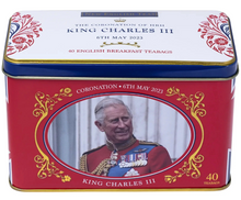 40 Teabag Tin - English Breakfast - King Charles III