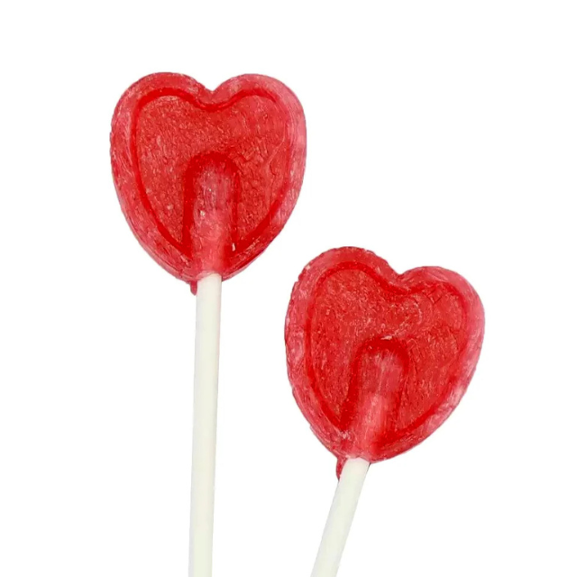 Heart Shaped Lollipops 200g