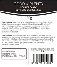 Good & Plenty Licorice Candy 130g