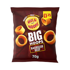 Hula Hoops Big Hoops BBQ Beef Crisp 70g