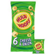 Hula Hoops Cheese & Onion Crisps 6pk