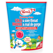 Kerr's Strawberry Menthol Cough & Sore Throat Kids Lozenges 15