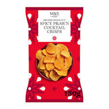 M&S British Ridge Cut Spicy Prawn Cocktail Crisps 150g