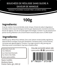 Mango Flavored Sugar-Free Licorice Bites 100g