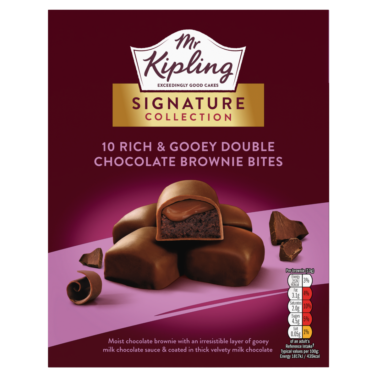 Mr Kipling 10 Rich & Gooey Double Chocolate brownies Bites
