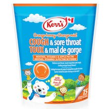Kerr's Orange Menthol Cough & Sore Throat Kids Lozenges 15