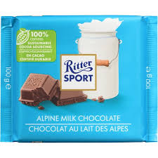 Ritter Sport Alpine Milk Chocolate 100g