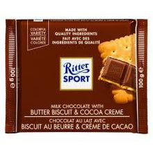 Ritter Sport Milk Chocolate with Butter Biscuit & Cocoa Creme 100g
