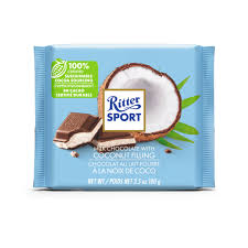 Ritter Sport Milk Chocolate with Coconut Filling 100g