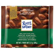 Ritter Sport Milk Chocolate with Whole Almond 100g