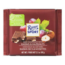 Ritter Sport Milk Chocolate, Raisins & Hazelnut 100g