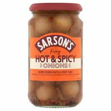 Sarsons Hot & Spicy Onions 460g