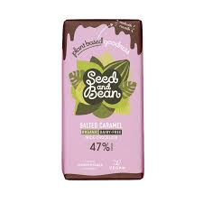 Seed and Bean Salted Caramel Chocolate 75g