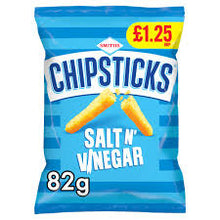 Smiths Chipsticks Salt N' Vinegar 82g