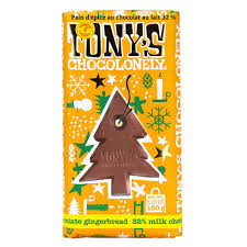 TONY'S MILK CHOC GINGERBREAD 180G