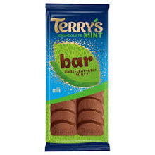 Terrys Mint Chocolate Tablet 90G