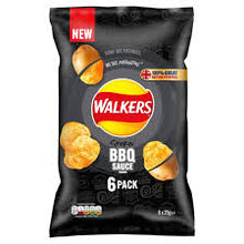 Walkers BBQ Crisps 6 pk