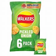 Walkers Pickled Onion 6 Pack