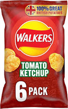 Walkers Tomato Ketchup Crisps 6pk