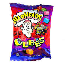 Warheads Sour Sweet & Fruity Chew Candy 141g