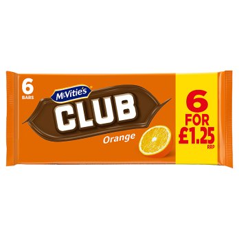 McVitie's Club Orange 6 pack