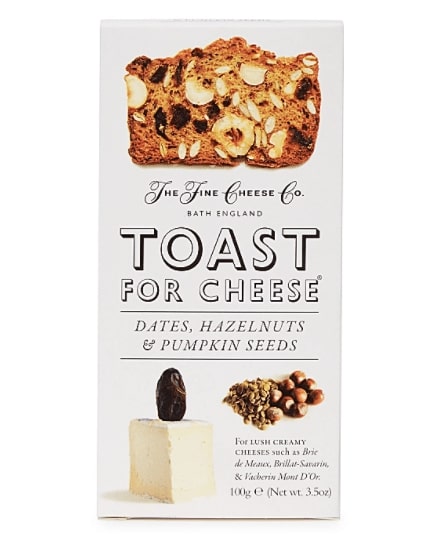 The Fine Cheese Co. Toast for Cheese Dates, Hazelnuts & Pumpkin Seeds 100g